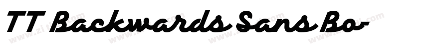 TT Backwards Sans Bo字体转换